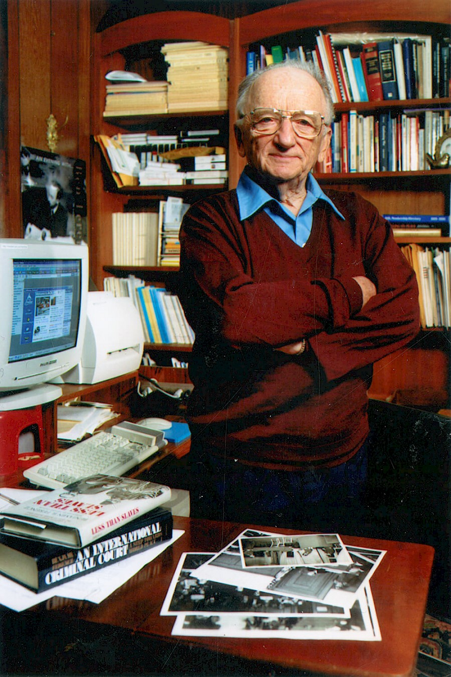 Ben Ferencz, New_Rochelle, NY. 2001. Photo by Der Spiegel.