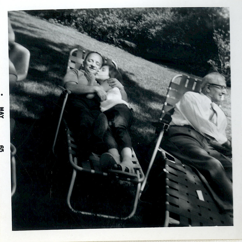 "Kiss on cheek," 1965