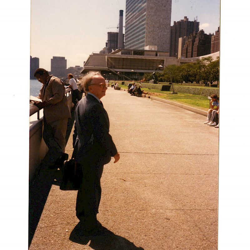 Ben going to work at the United Nations, fall 1987