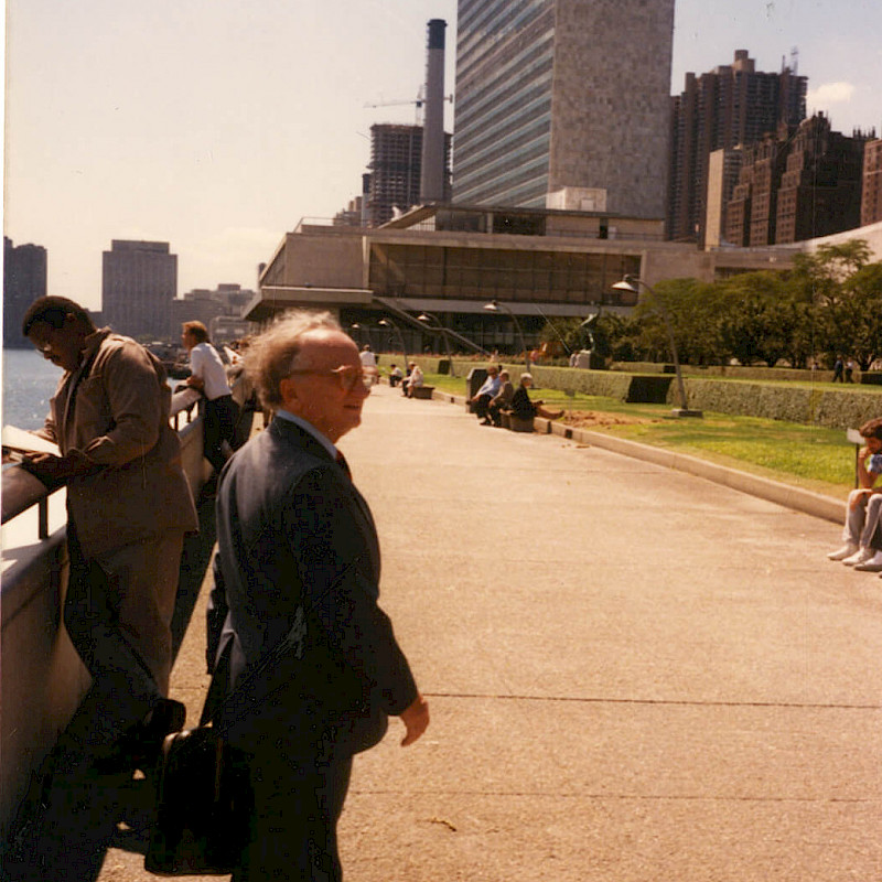 Ben going to work at the United Nations, fall 1987
