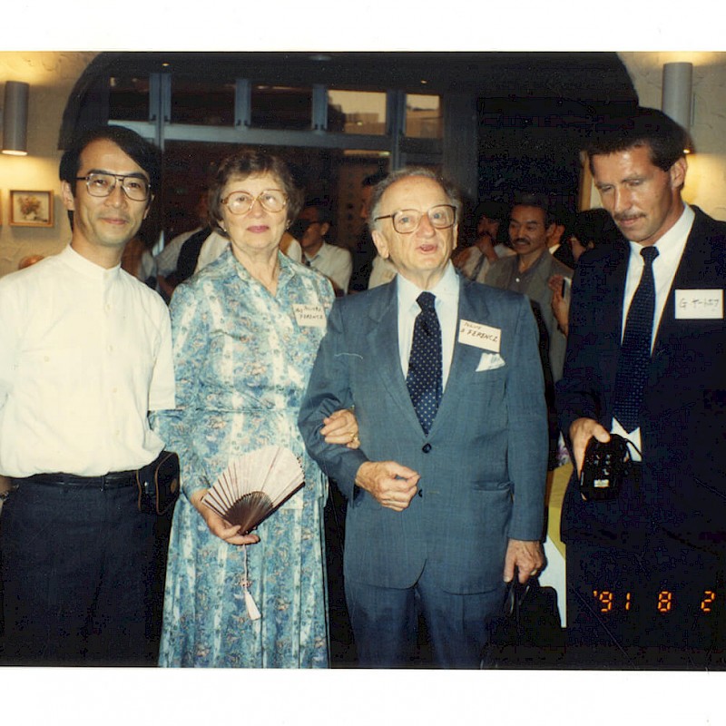 Ben and Gertrude in Tokyo, August 1991