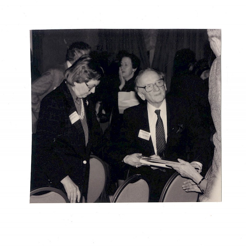 Ben and Gertrude at the 45th Nuremberg Reunion in Washington D.C., March 23, 1991