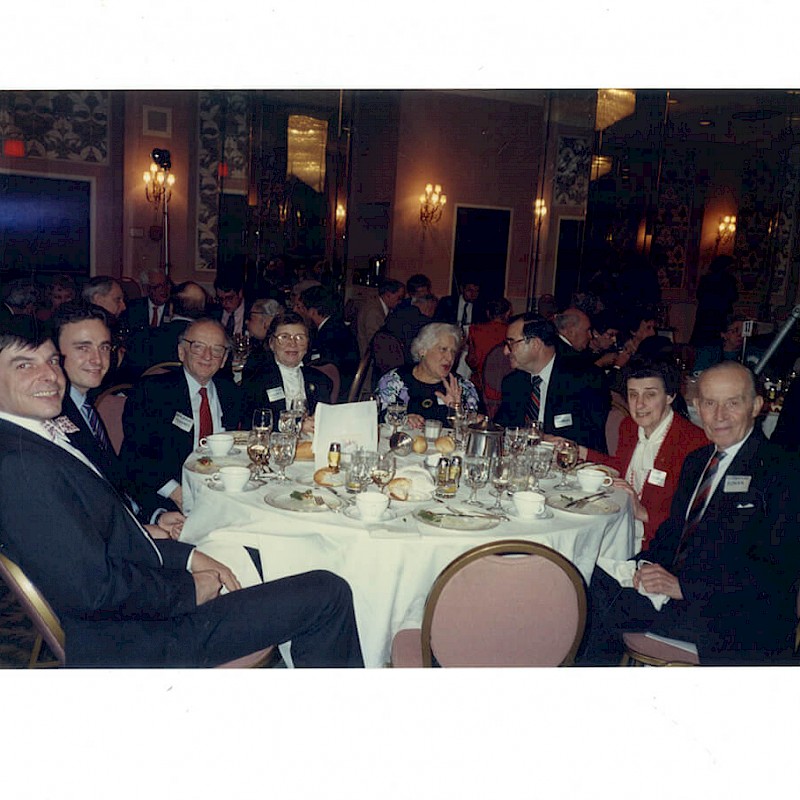 Ben and Gertrude (3rd and 4th from left) at the 45th Nuremberg Reunion in Washington D.C., March 23, 1991