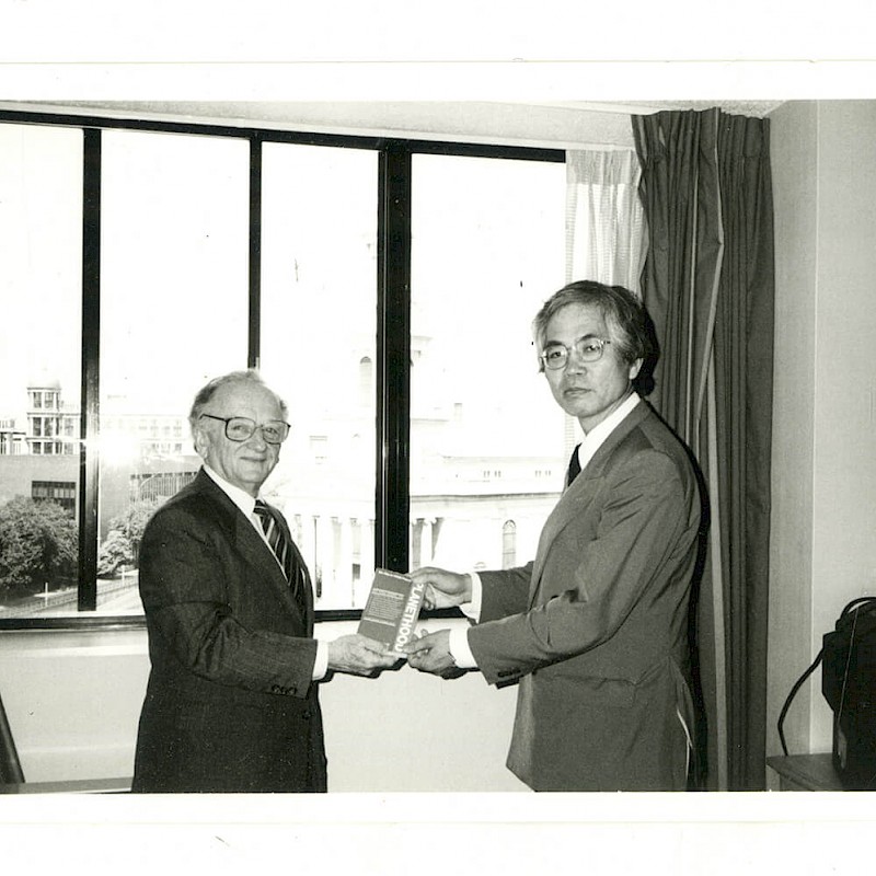 Ben in Washington, D.C. with a Japanese correspondent, 1992