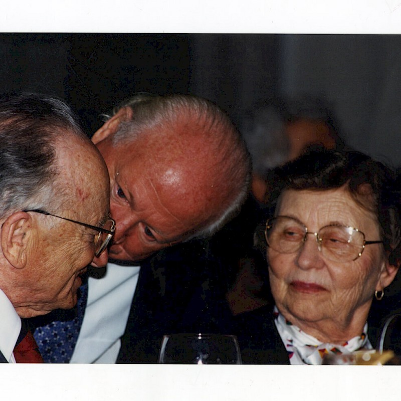Ben and Gertrude at a Nuremberg reunion, 1996