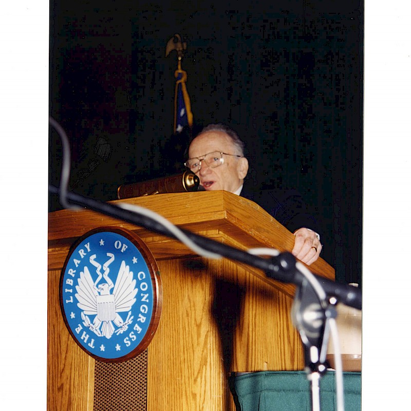 Ben at a conference at The Library of Congress, Washington, D.C., 1996