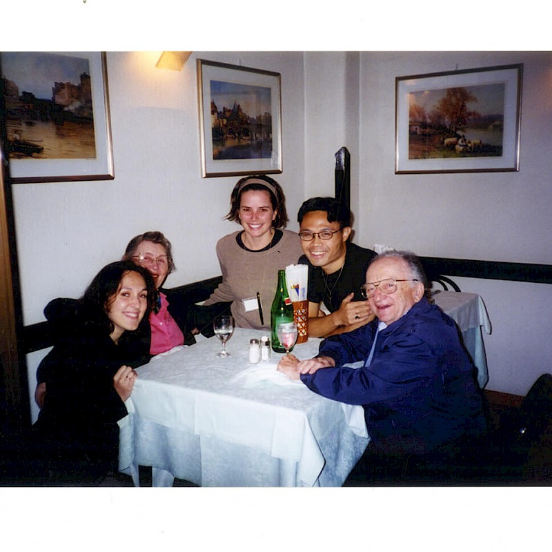 Ben and Gertrude with friends in Rome, June 1998