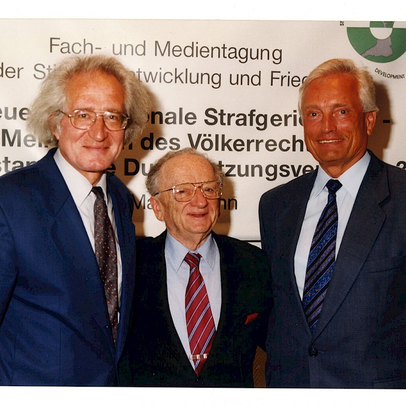 Ben (middle) at a United Nations human rights conference in Bonn, Germany, March 1998