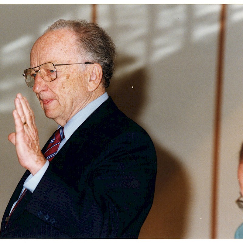 Ben at a United Nations human rights conference in Bonn, Germany, May 1998