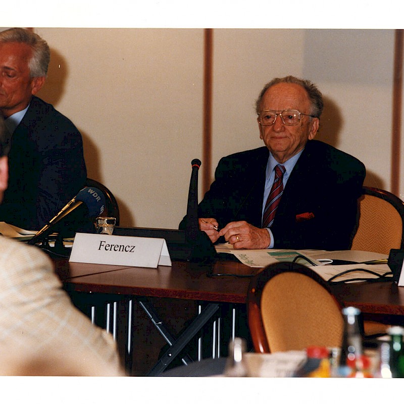 Ben at a United Nations human rights conference in Bonn, Germany, May 1998