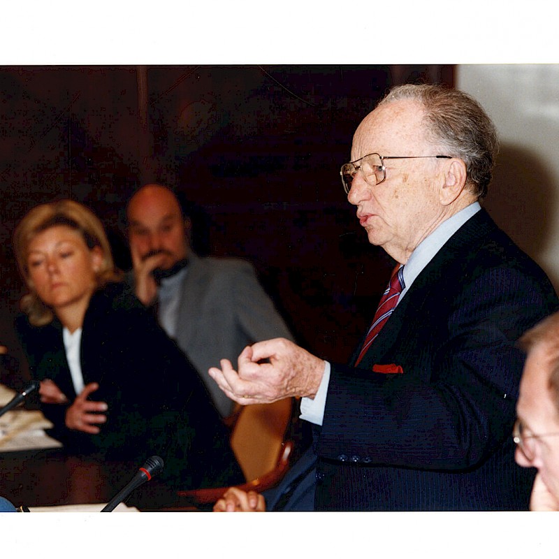 Ben at a United Nations human rights conference in Bonn, Germany, May 1998