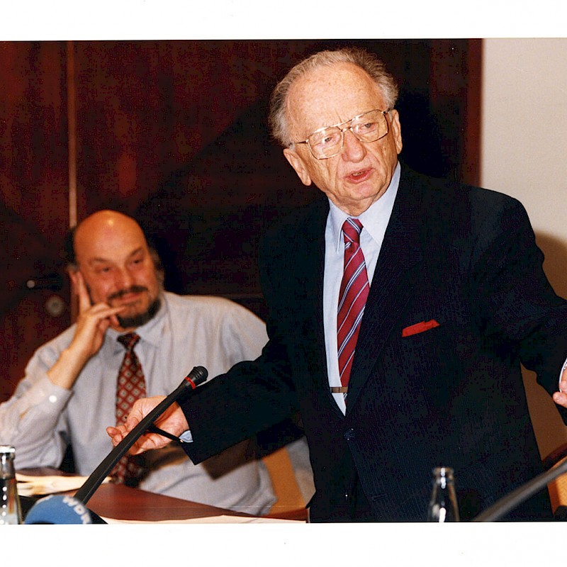 Ben at a United Nations human rights conference in Bonn, Germany, May 1998