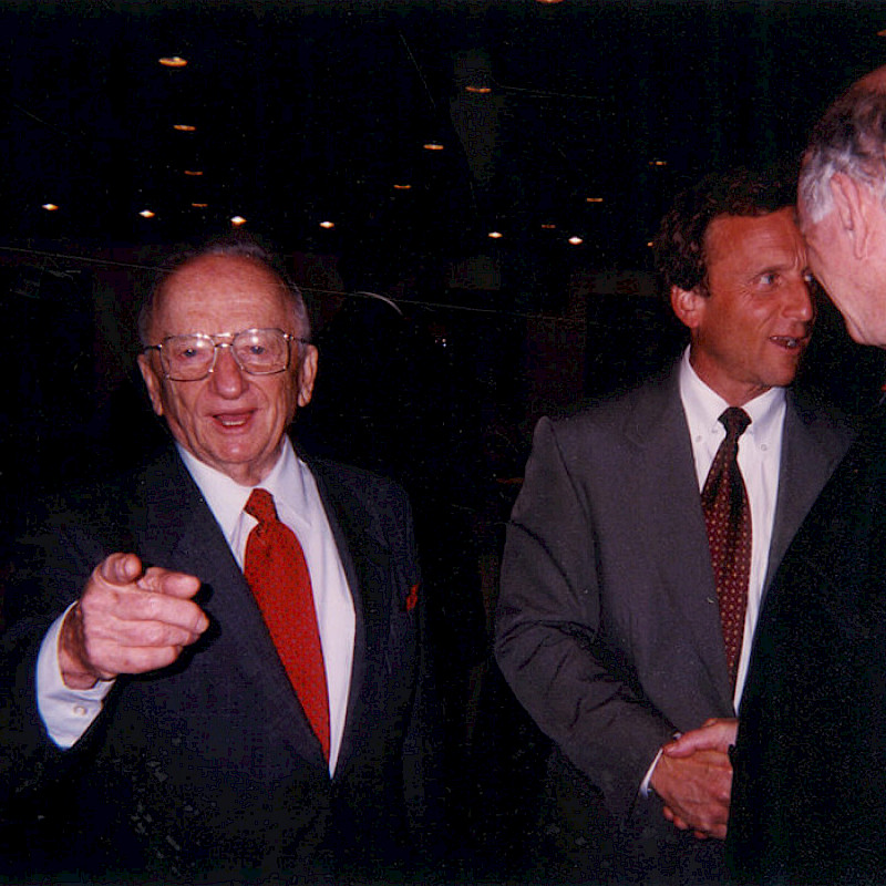 Ben and Don at a UNICEF social event, June 22, 2000