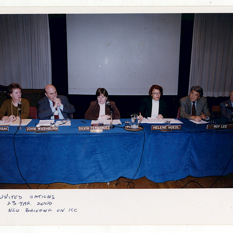 United Nations NGO meeting on the International Criminal court, March 23, 2000