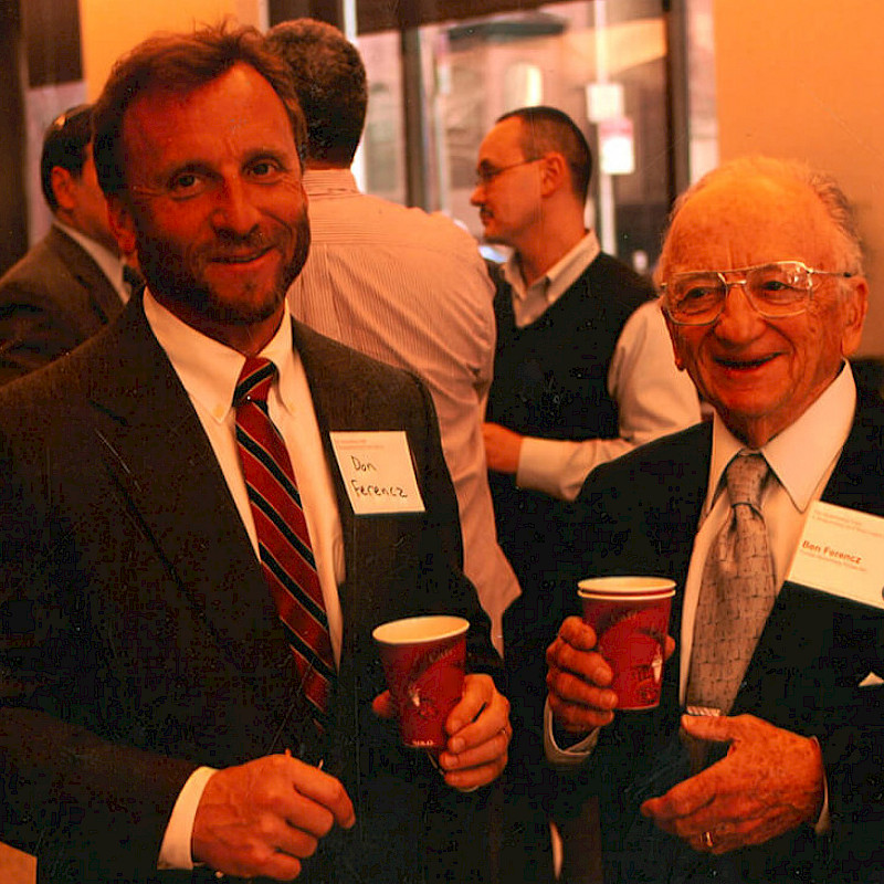 Don and Ben at Cardozo Law School, March 2005