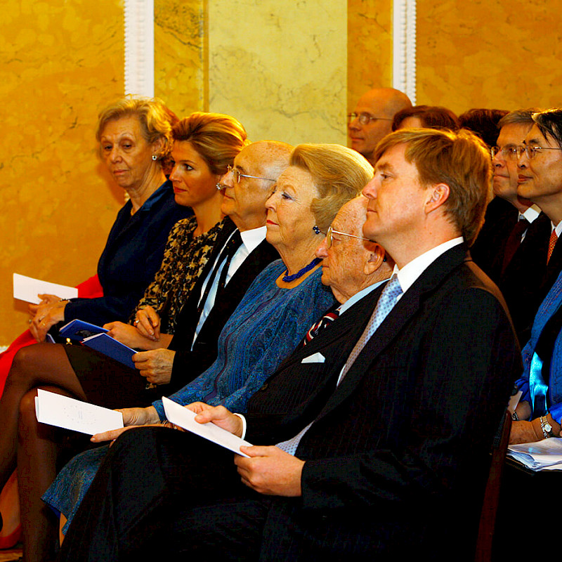 Ben (second from right) at Erasmus Prize ceremony, 2009