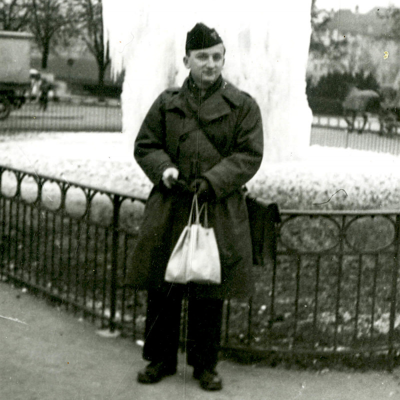 Ben in Switzerland en route to Rome, December 1946