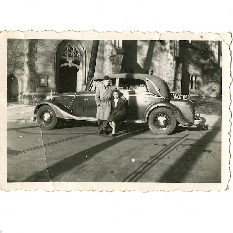 Ben and Gertrude in Berlin, Thanksgiving Day 1946